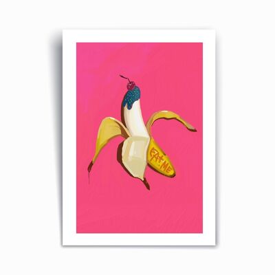Metti in mostra la banana - Poster con stampa artistica