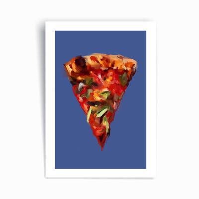 Pizza addict - Affiche imprimée d’art