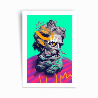 Poseidone - Poster con stampa artistica