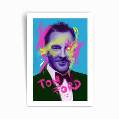 Tom Ford - Poster con stampa artistica