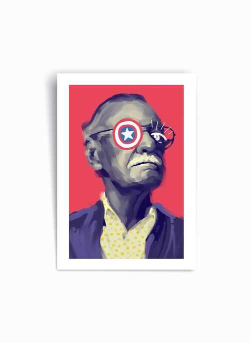 Stan Lee Marvel - Art Print Poster