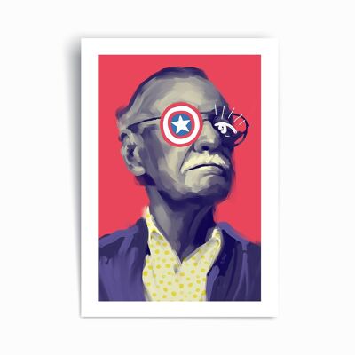 Stan Lee Marvel - Art Print Poster