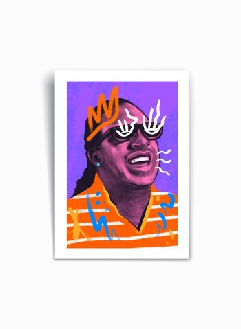 Stevie Wonder - Affiche imprimée d’art 1