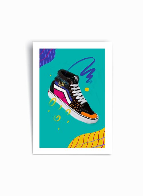 Vans off the Wall shoe - Art Print Poster