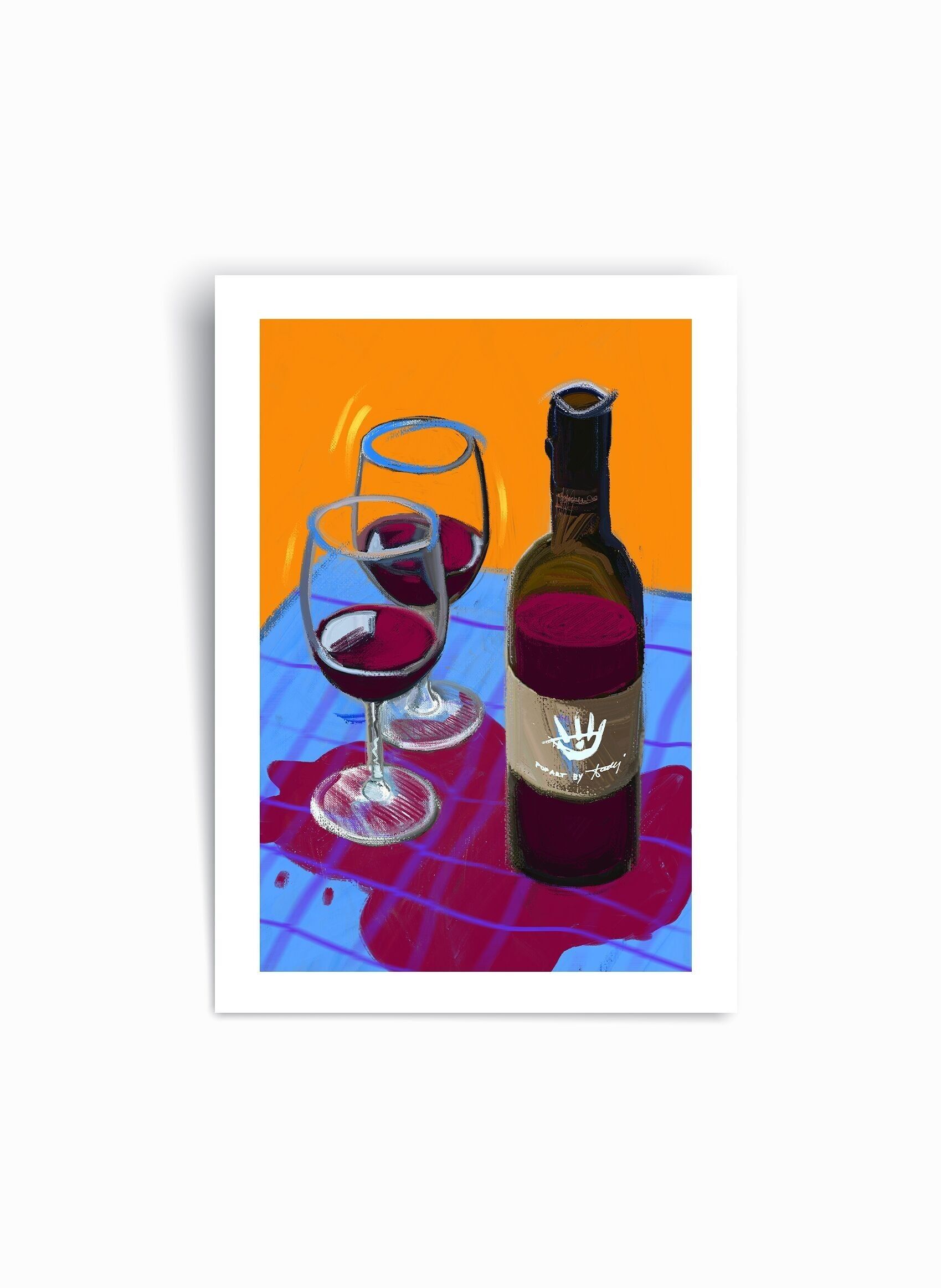 Ops! Winesday - Poster con stampa artistica