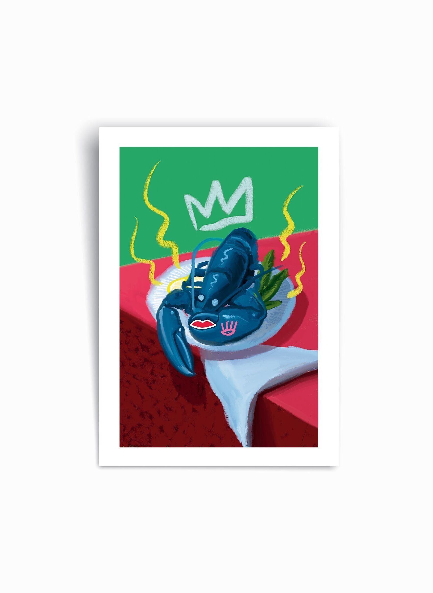 Blue Lobster - Art Print Poster
