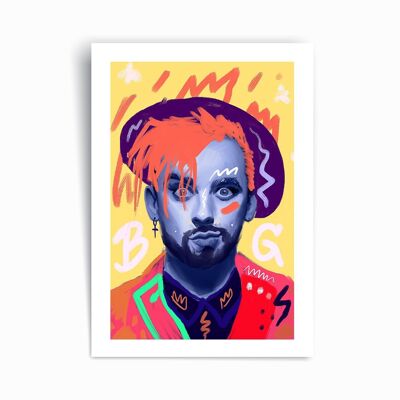 Boy George - Impresión de arte Póster