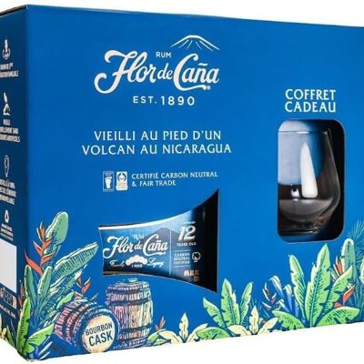 Flor de Caña 12 year old box - Old Rum - Nicaragua - 40% - 70 cl