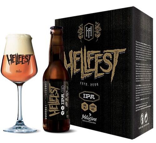 Bière IPA Hellfest brasserie Mélusine 33 cl