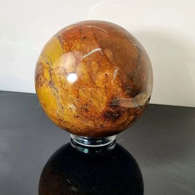 Esfera de cristal de jaspe marino extra grande 10KG - 1 - XL OJ SPHERE