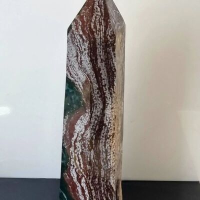 Prisme de cristal de jaspe océanique extra large - 1 XL OJ PRISM