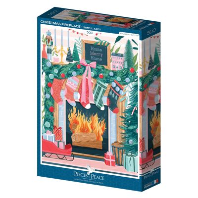 Christmas Fireplace  -  Puzzle 500 pièces