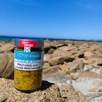 Moutarde aux algues bretons - sauce bbq - pot 200 g 1
