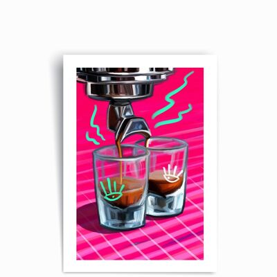 Coffe Lovers Nr.2 - Art Print Poster