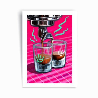 Coffe Lovers Nr.2 - Poster con stampa artistica