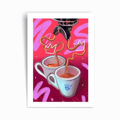 Kaffee Mainstream - Kunstdruck Poster