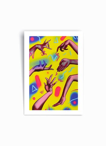 Mains dansantes - Affiche imprimée d’art 1