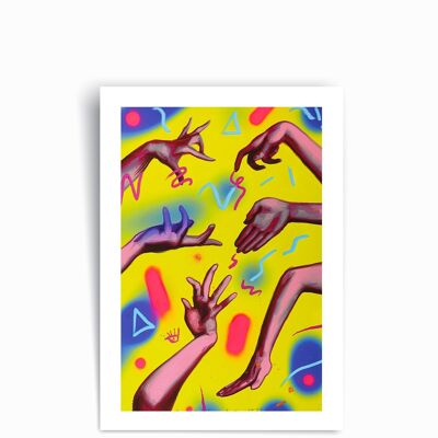 Tanzende Hände - Kunstdruck Poster