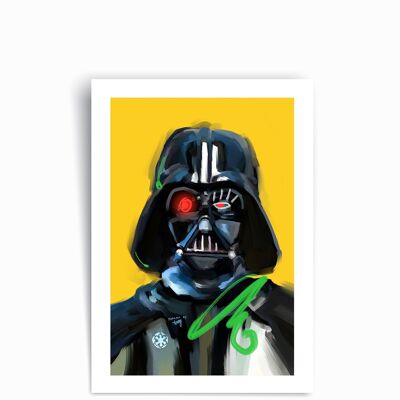 Dark Vador Star Wars - Affiche imprimée d'art