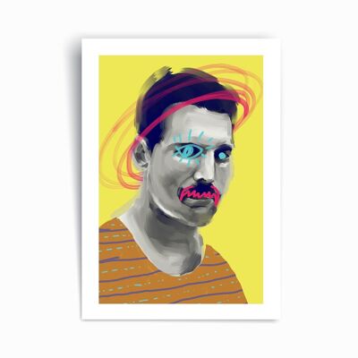 Freddie Mercury - Affiche imprimée d’art