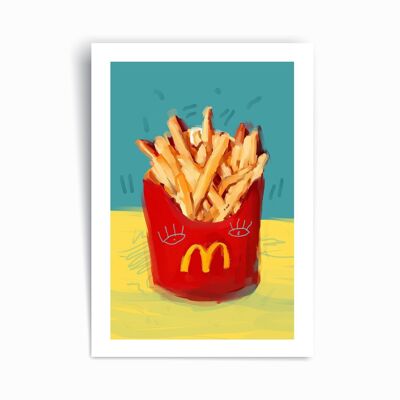 Papas fritas MC - Póster impreso de arte