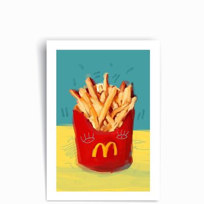 MC Fries - Poster con stampa artistica