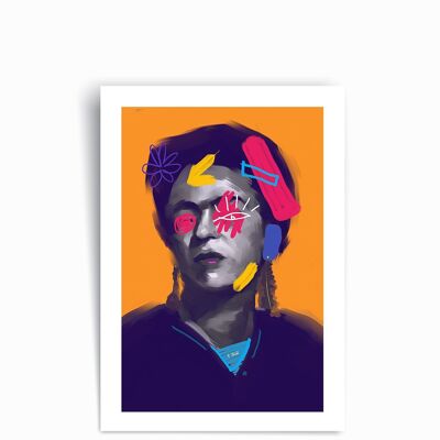 Frida Kahlo - Poster con stampa artistica