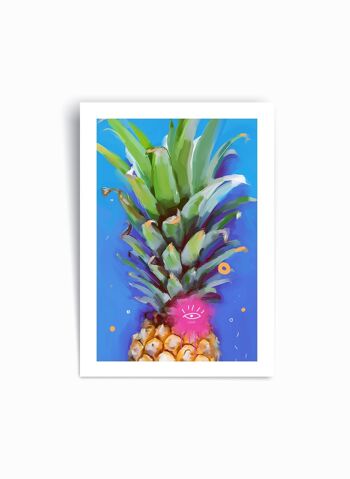 Funky Ananas - Affiche imprimée d’art 1