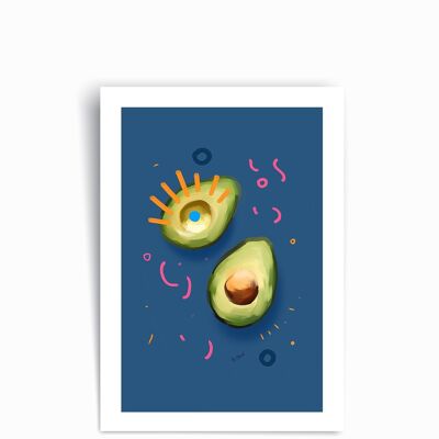Gesunde Avocados - Kunstdruck Poster