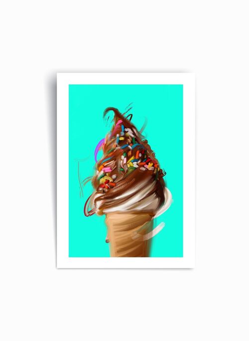 Scream for Ice-Cream! - Art Print Poster