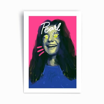 Janice Joplin - Affiche imprimée d’art