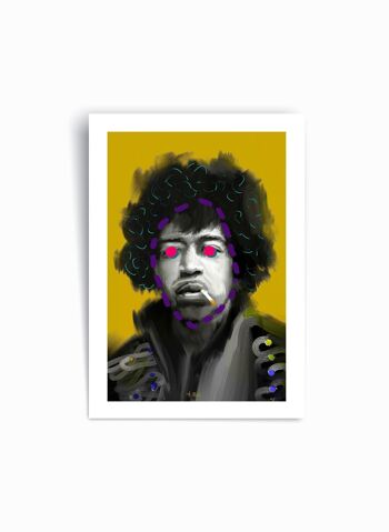 Jimi Hendrix - Affiche imprimée d’art 1