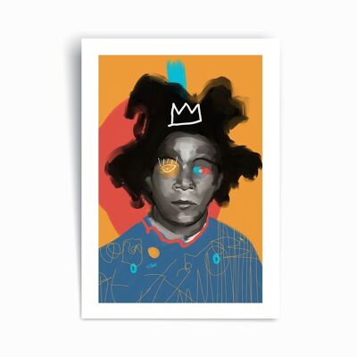 JM Basquiat - Poster con stampa artistica