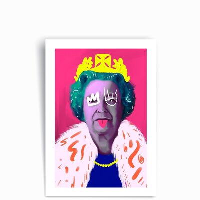Reine Elizabeth II – Impression d'art Poster