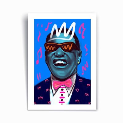 Ray Charles - Art Print Poster