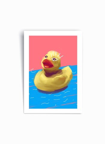 Canard en caoutchouc - Affiche imprimée d’art 1