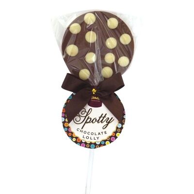 Milk Chocolate Lollipops With White Buttons
