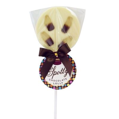 White Chocolate Lollipops With Cola Bottles.