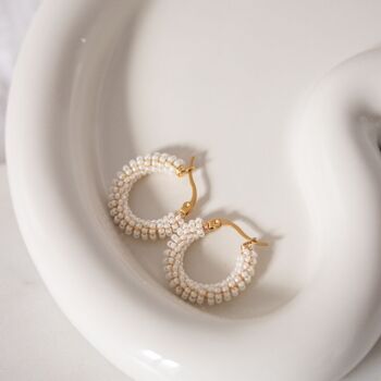 Boucles Claire Mini blanc