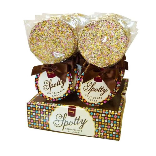 Milk Chocolate Lollipops With Sprinkles.