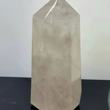 Prisme de cristal de quartz extra large - 1 prisme de quartz XL 1