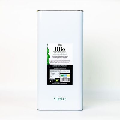 Verdolì Organic Italian Extra Virgin Olive Oil - 5L