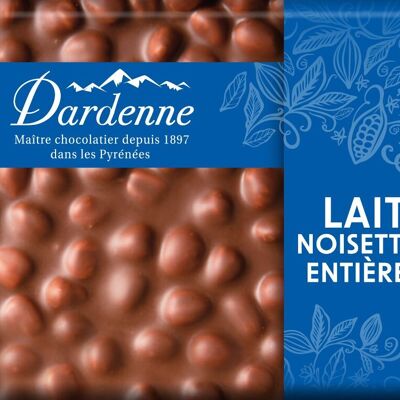 MINI TABLETTE LAIT NOISETTES ENTIÈRES 50g