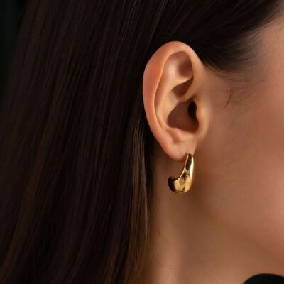 Gianna hoop earrings - drop shape
