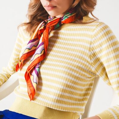 Yellow striped Sweater