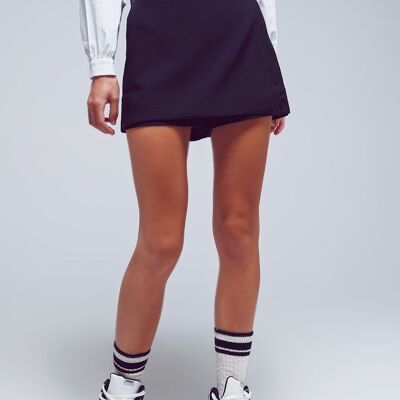 Avvolgere mini gonna in nero