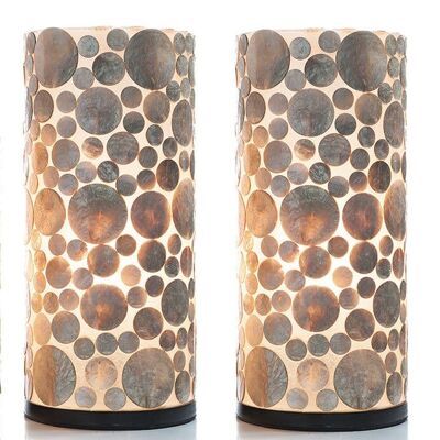 Coin gold - Table lamp set 2
