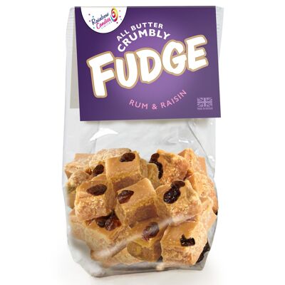 Sac de fudge friable tout beurre au rhum et aux raisins secs