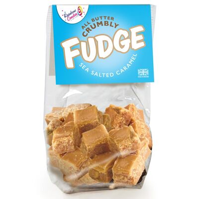 Sac à main au fudge friable au caramel salé tout beurre.