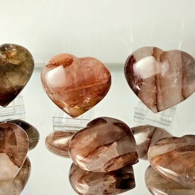 Coeur de cristal de quartz de feu